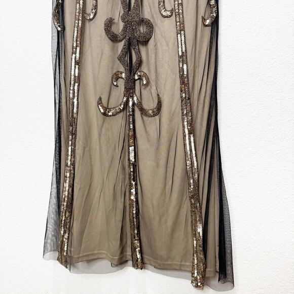 NWOT Aidan Mattox Beaded Mesh Dress - Picture 12 of 15